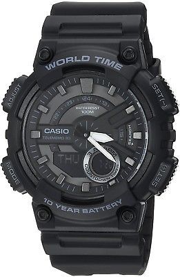 Casio Men's 'CLASSIC' Quartz Stainless Steel And Resin Casual Watch, (Model: