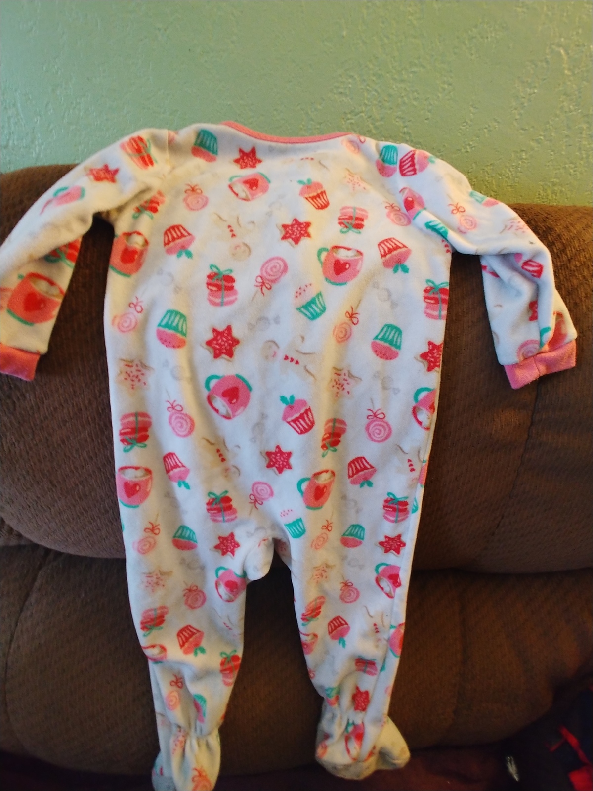 Carters Toddler Blanket Sleeper Cupcakes & Candy Footed Pajamas Size 18M Sleepwear