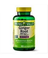 Spring Valley Ginger Root Digestive Health 550 mg 100 Vegetarian Capsules - $15.80
