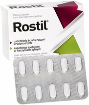 Rostil 250 mg venous circulation insufficiency, varicose veins, 30 tablets - $9.49
