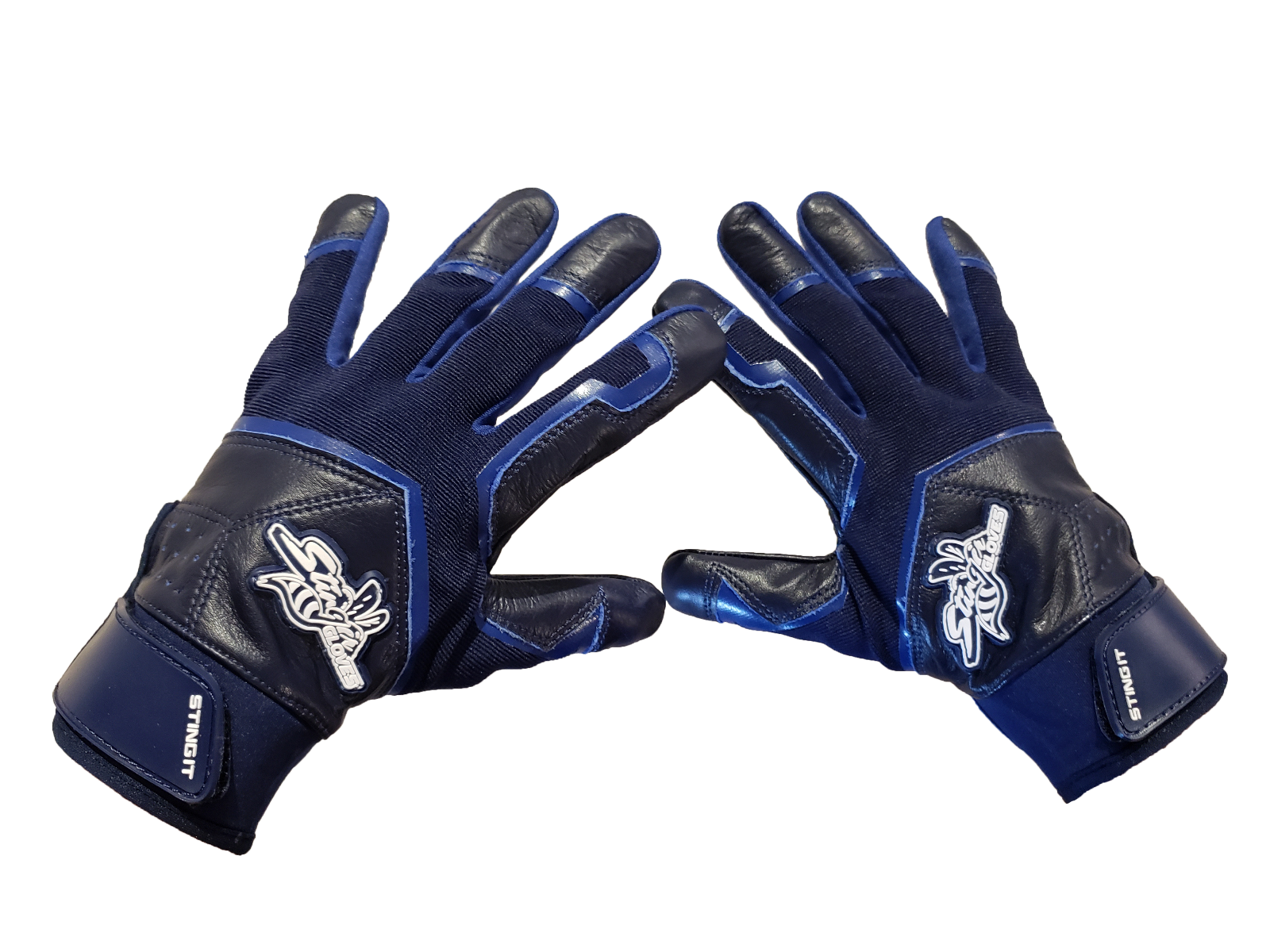 Stinger ALL NAVY BLUE Batting Gloves for Baseball & Softball Durable ...