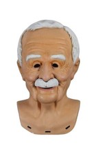 Vintage Ceramic Handmade Old Man Head Mask Bust Sculpture Signed by Artist image 1