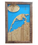 Presque Isle, Pennsylvania  - laser cut wood map - $289.49+