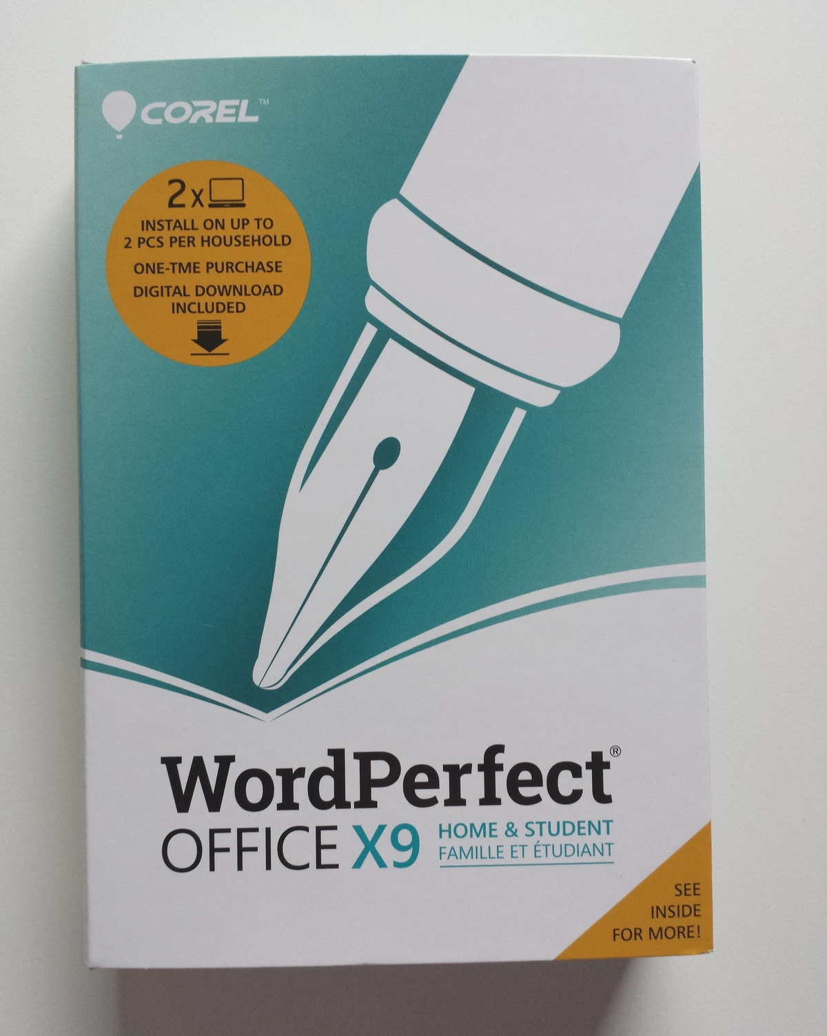 Corel Wordperfect X9 Home & Student - Sealed Retail Box - Office & Business