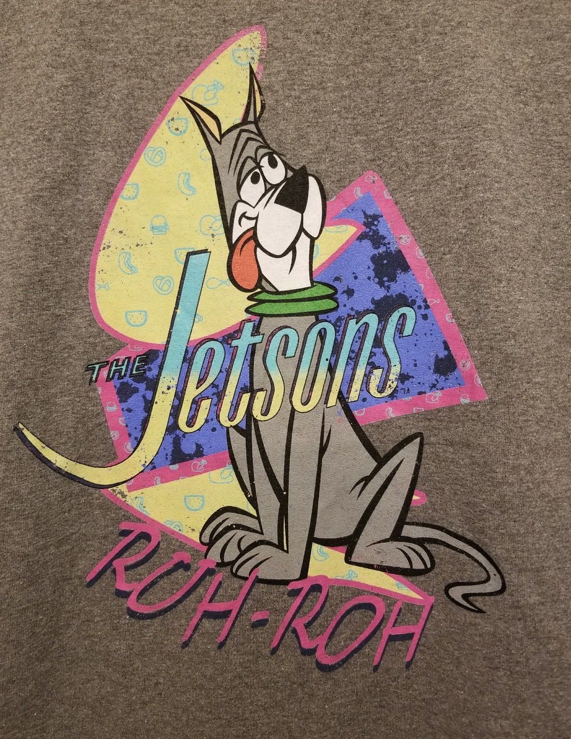 New The Jetsons Astro Dog Ruh Roh Youth Medium Heather Gray Long Sleeve