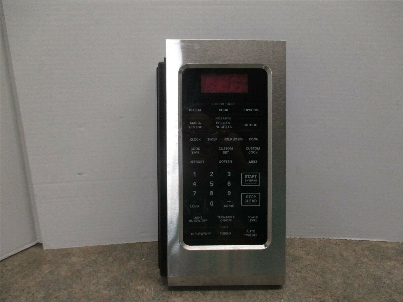 LG MICROWAVE CONTROL PANEL (SCRATCHES/BROKE TAB) PART ACM72981009