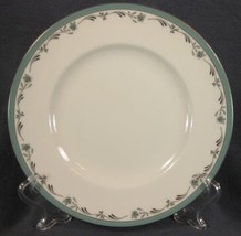 Royal Worcester Sea Rose Salad Plate England Bone China Green Band and Flowers  - $9.95