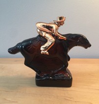 70s Avon Pony Express horse with gold rider cologne bottle (Wild Country)