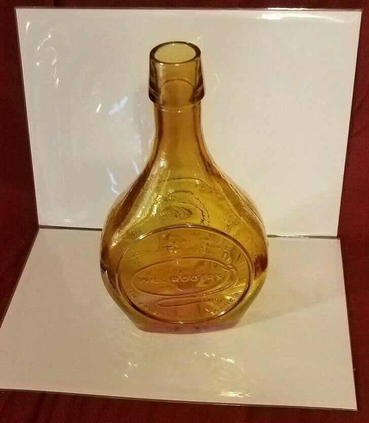 Wheaton Bottle "Great American" Series Collectible Will Rogers Wheaton