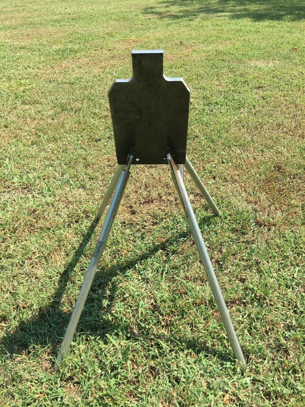 3/8"AR500 Steel Shooting Target 7x12 IDPA Metal Ground Stand for 3/4"EMT Conduit Hunting