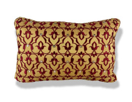 Croscill Arden Red Fashion Pillow Boudoir  18" x 12" New - $41.48