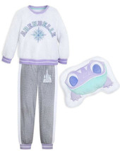 Disney Store Frozen 2 Girls Fleece Pajama & Pillow Set Sz 4 Or 5/6 Nwt Pants Top - $29.99