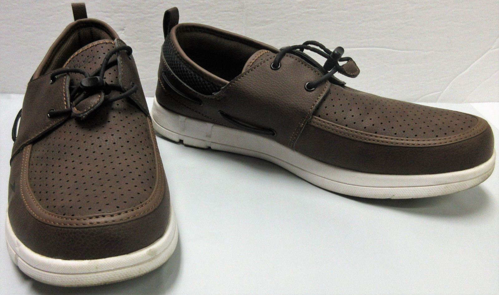 Speedo Men's Water Port Boat Dock Shoes Size 11 Brown Athletic