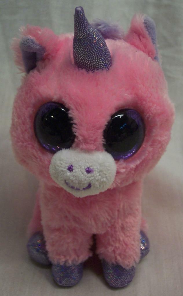 TY MAGIC THE PINK & PURPLE UNICORN W/ BIG EYES 5