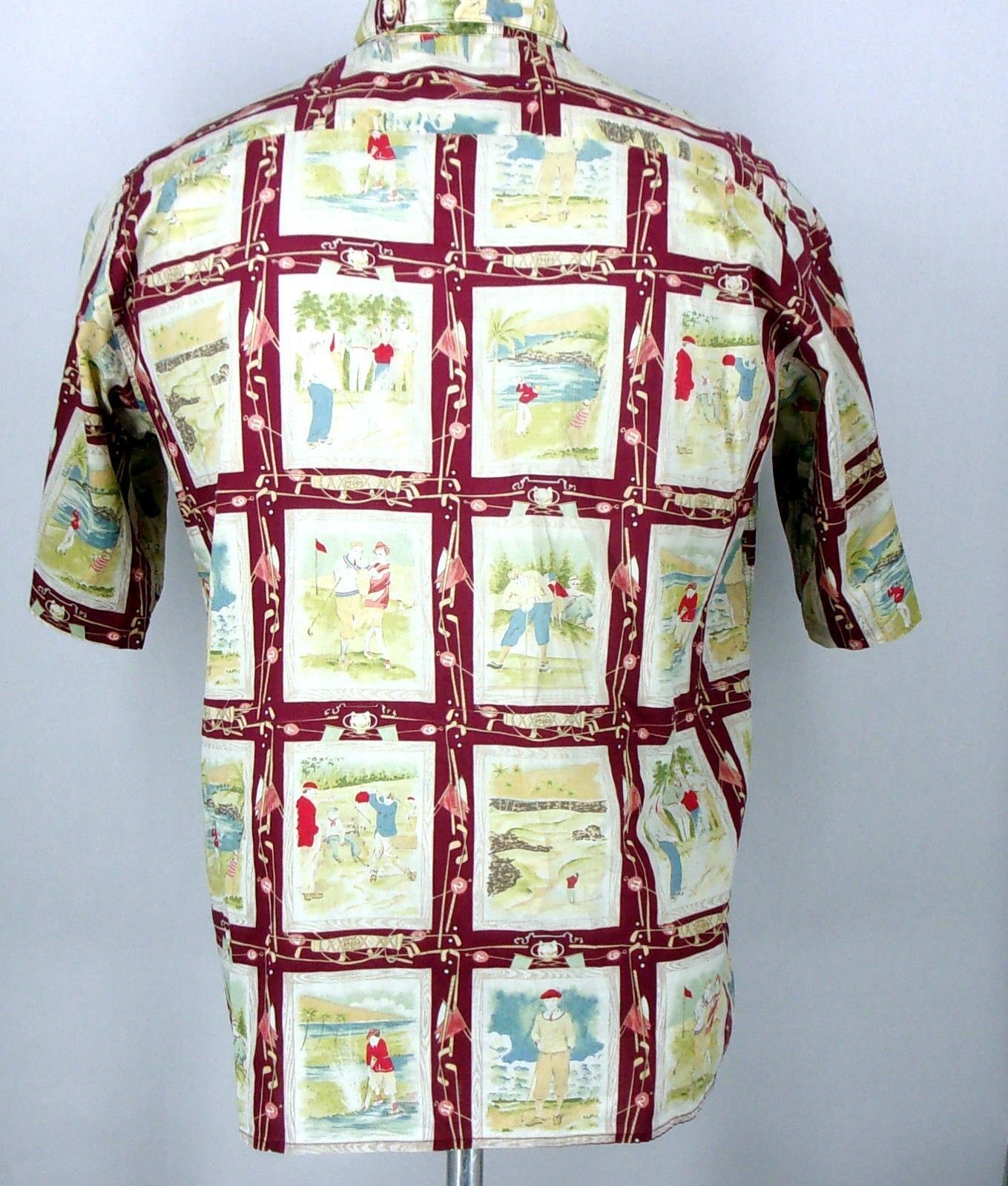 Chicago Cubs Reyn Spooner Hawaiian Shirt Wrigley Field Mens Large