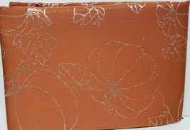 Fabric Tablecloth, 60" X 84" Oblong, Harvest, Pumpkins On Brown, Habitat - $27.71