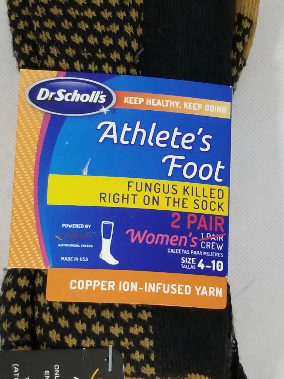 Dr Scholl's For Her Floral Crew Trouser Sock 2 Pairs