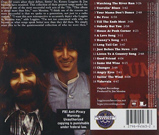 LOGGINS & MESSINA CD - THE BEST: SITTIN' IN AGAIN (2005) - NEW UNOPENED ...
