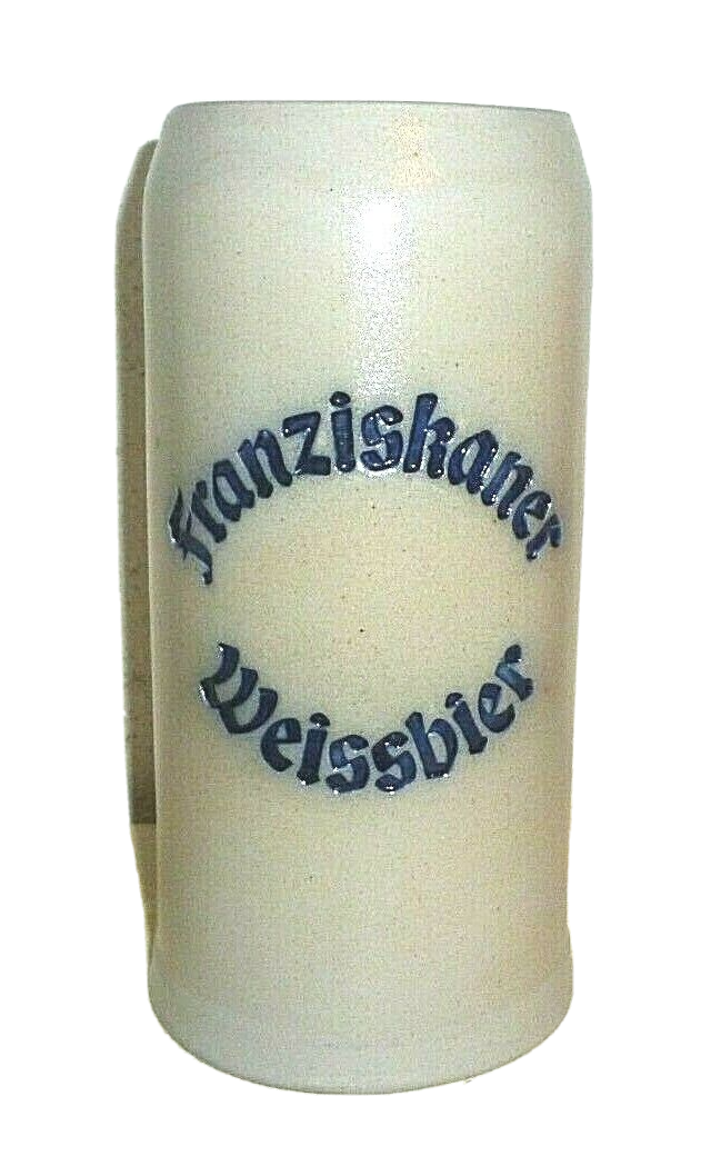 Franziskaner Munich Weissbier salt-glazed Ceramic Weizen German Beer Stein