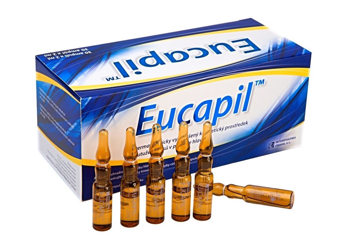 Eucapil - Hair Loss Treatment Anti Baldness Alopecia 30 ampoules ...