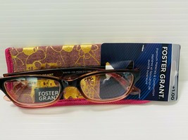  Foster Grant Women's Carlee Round Reading Glasses with Case +1.00 - $9.89