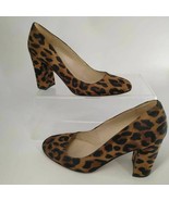Marc Fisher Womens Isabelle Pump Block Heels Shoes Brown Leopard Print 9... - $21.14