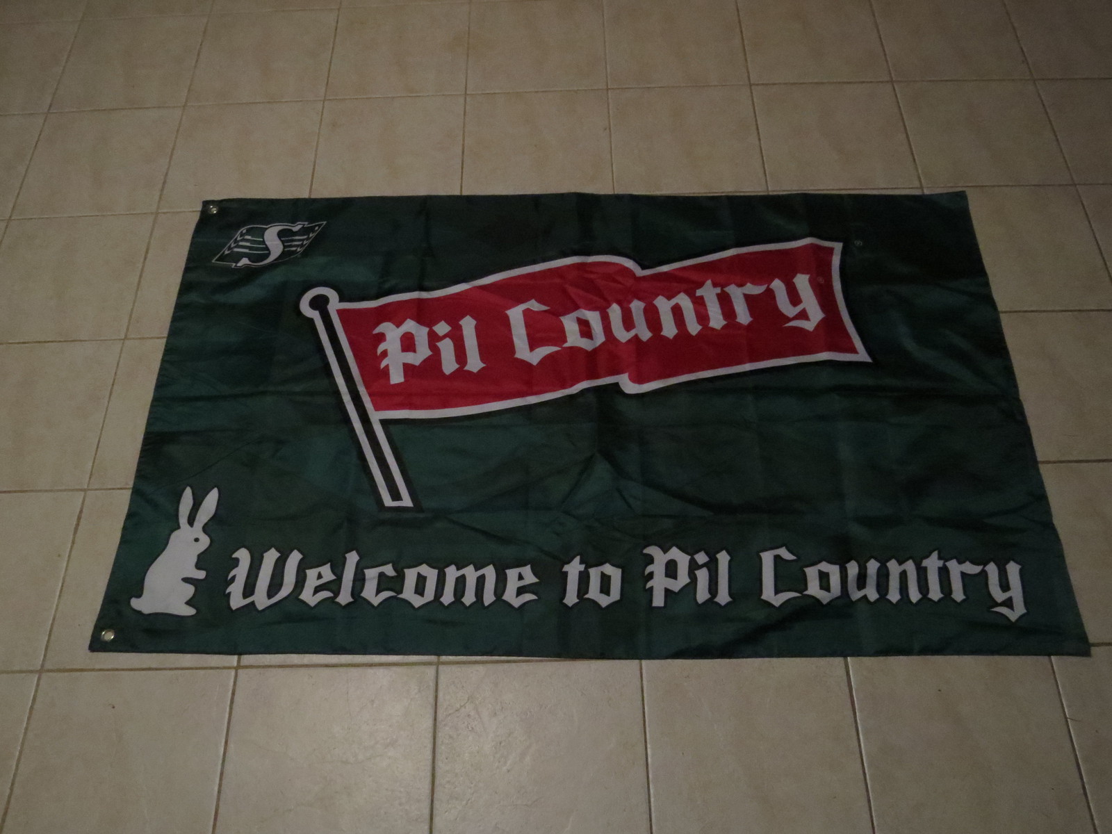 Saskatchewan Roughriders Flag - Doubled Sided Pil Country 13th Man - 5 ...