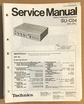 Technics / Panasonic SU-C04 Preamp / Preamplifier  Service Manual *Original* - $23.21
