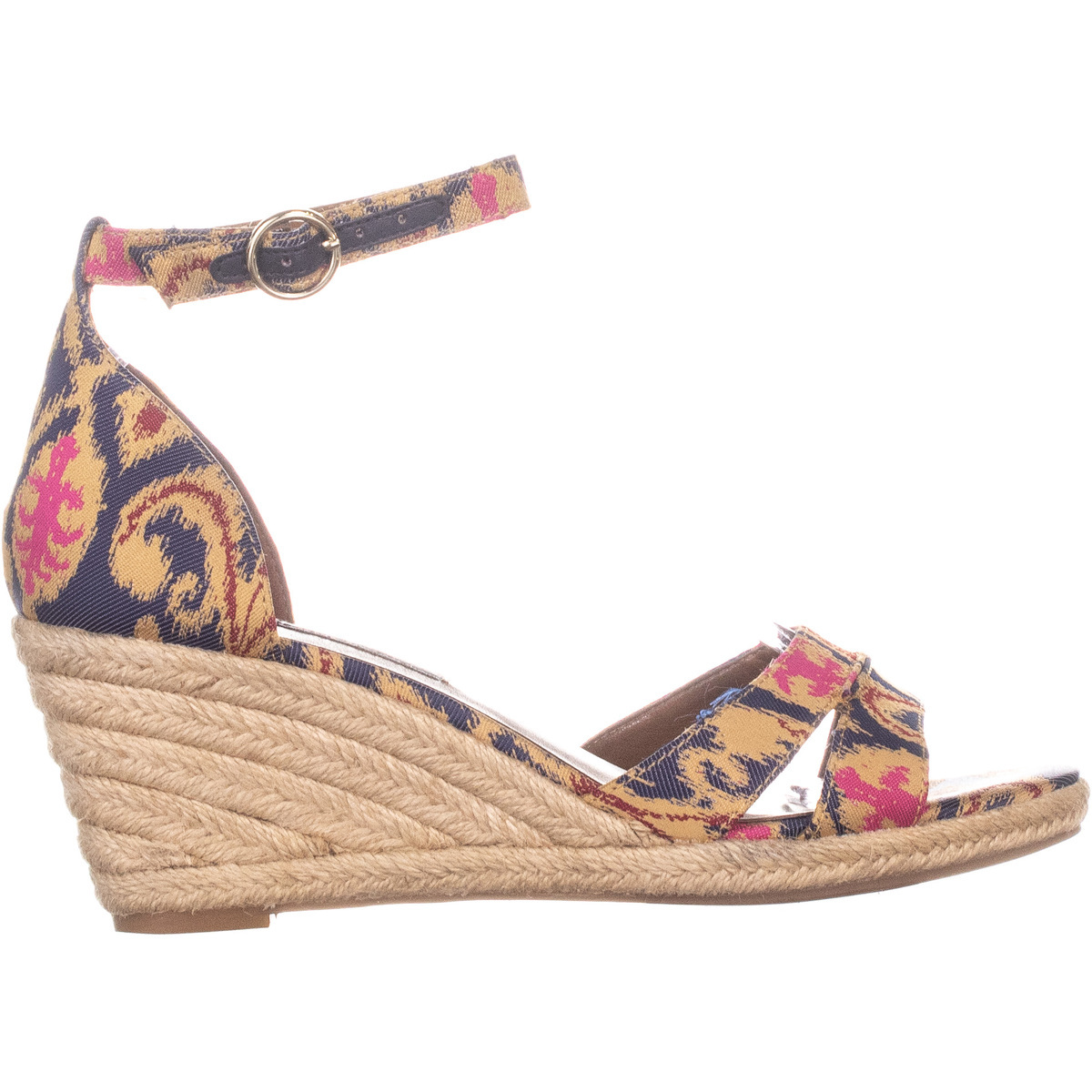 Nine West Jeranna Wedge Heel Espadrilles Sandals, Blue Multi, 8 US - Sandals & Flip Flops