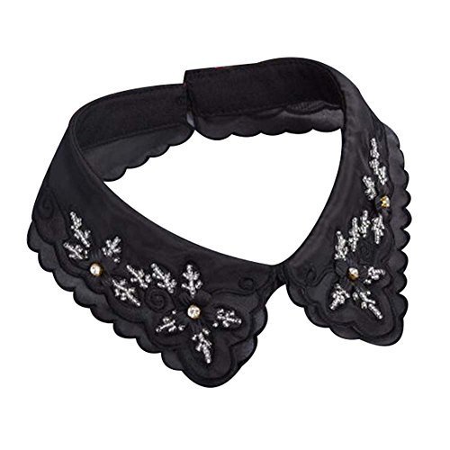 Retro Elegant Lace Beads Detachable False Collar Stand Collar-Art