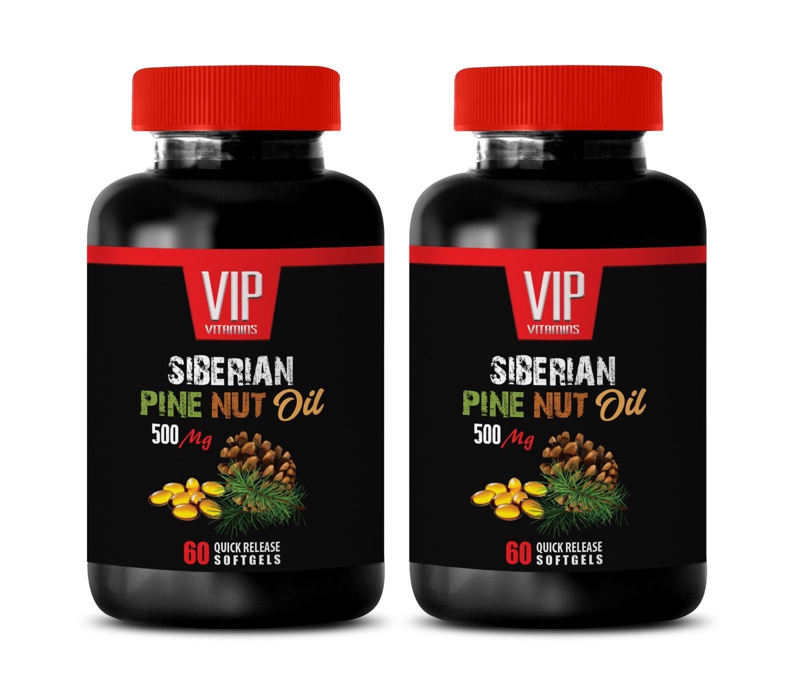 pine oil Pine Nut Oil 500mg weight loss supplement 2 Bottles 120