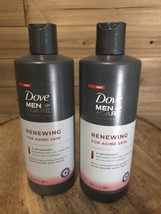 2 Bottles Dove Men Care Advanced Renewing For Aging Skin Moisturizing Bo... - $29.88