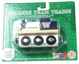 1 Officially Licensed College Team Trains Washington Husky Compatible Wood Train
