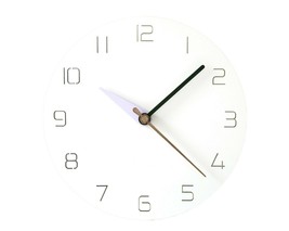 Moro Design 3 Color Hands Wall Clock non Ticking Silent Clock (Classic Purple)