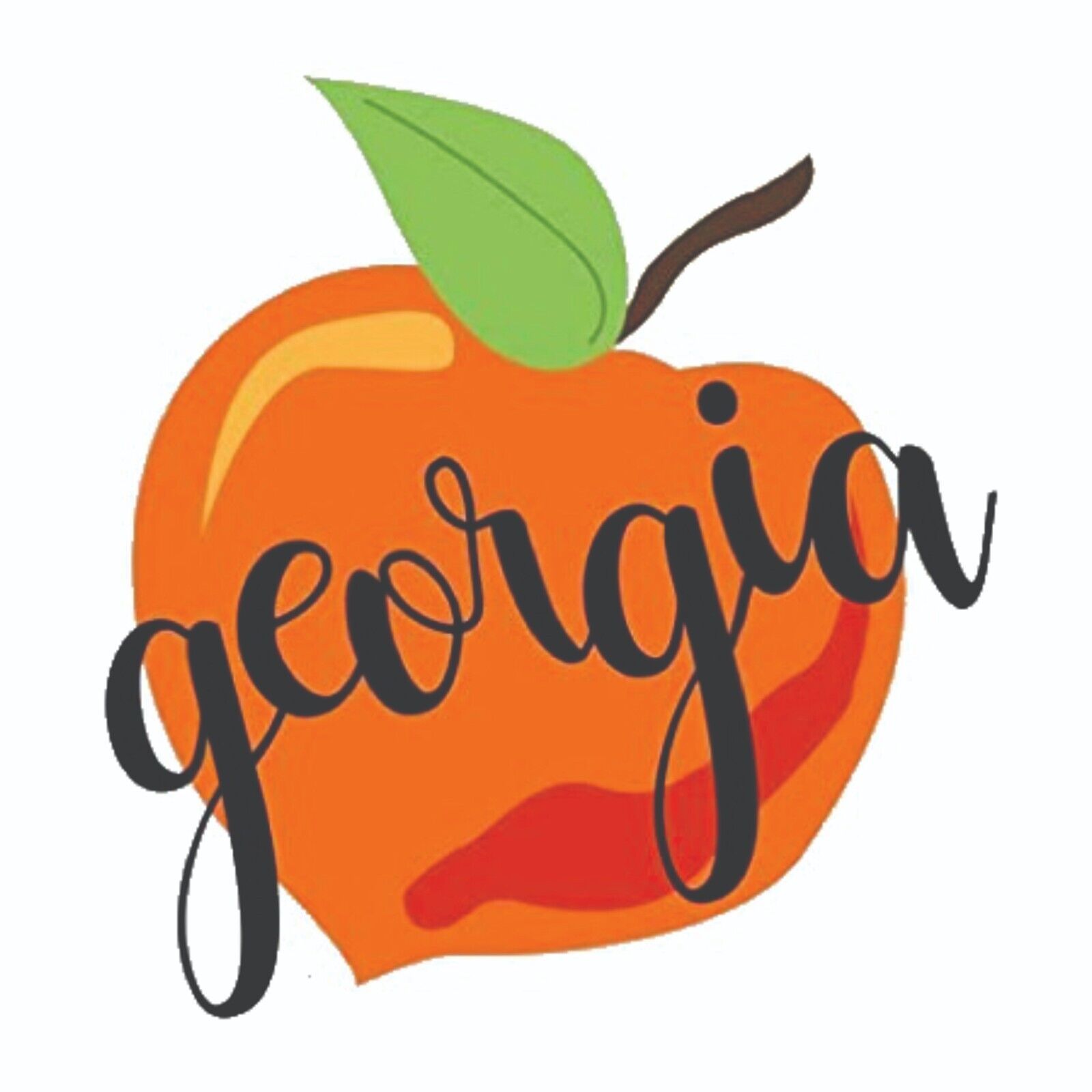 The Peach State Sticker Decal Bumper Sticker Historical