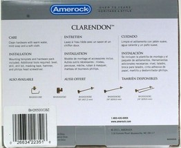 1 Amerock Clarendon Caramel Bronze Tissue Roll Holder Template Hardware Included image 2
