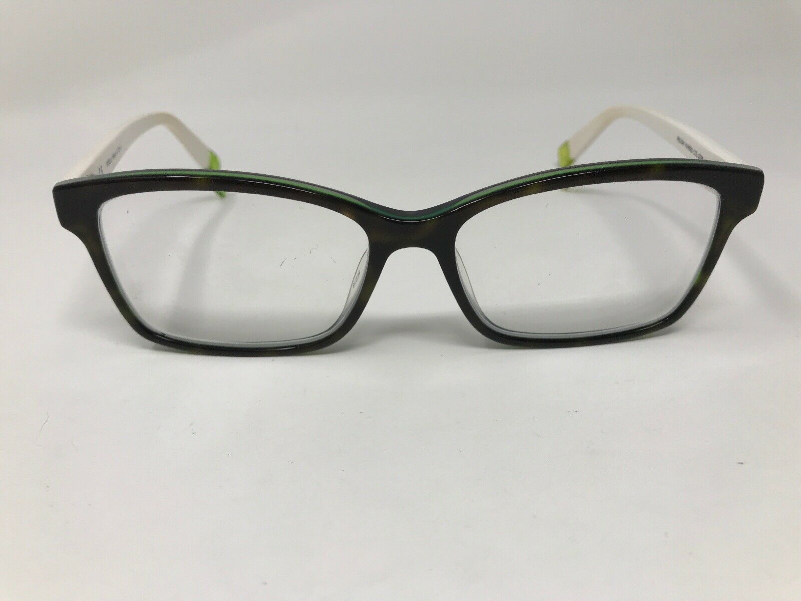 FURLA “PELION” Eyeglasses Frame VU4858J 54-16-140 Tortoise/Green White ...