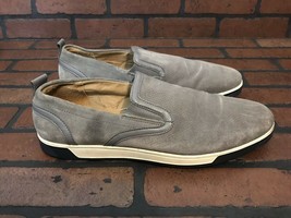 Cole Haan Quincy Slip-On Sneaker Gray Suede Size 12 Style# C13812 - $43.27