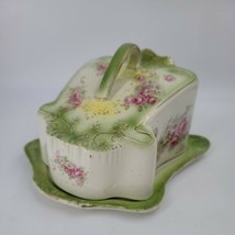 Antique G BROS STOKE-ON-TRENT c. 1891-1900 Covered Cheese Dish.  - $49.33
