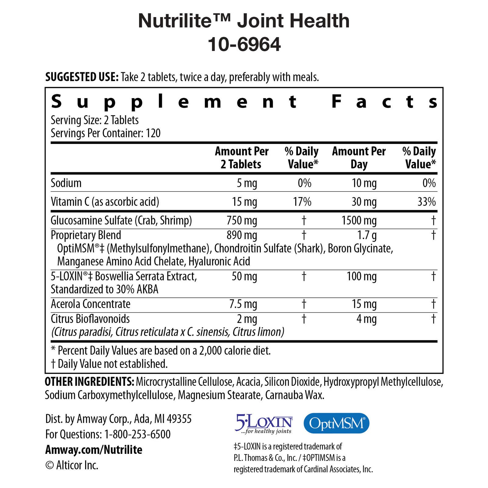 Nutrilite™ Joint Health 60 Day Supply (240 tablets) Vitamins & Minerals