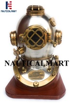 NauticalMart 18" Antique Morse Scuba Diving Divers Helmet US Navy Mark V with Wo