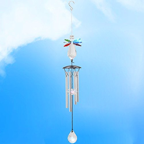 Crystal Angel Wind Chimes,Guardian Angel Small Wind Chimes Memorial ...