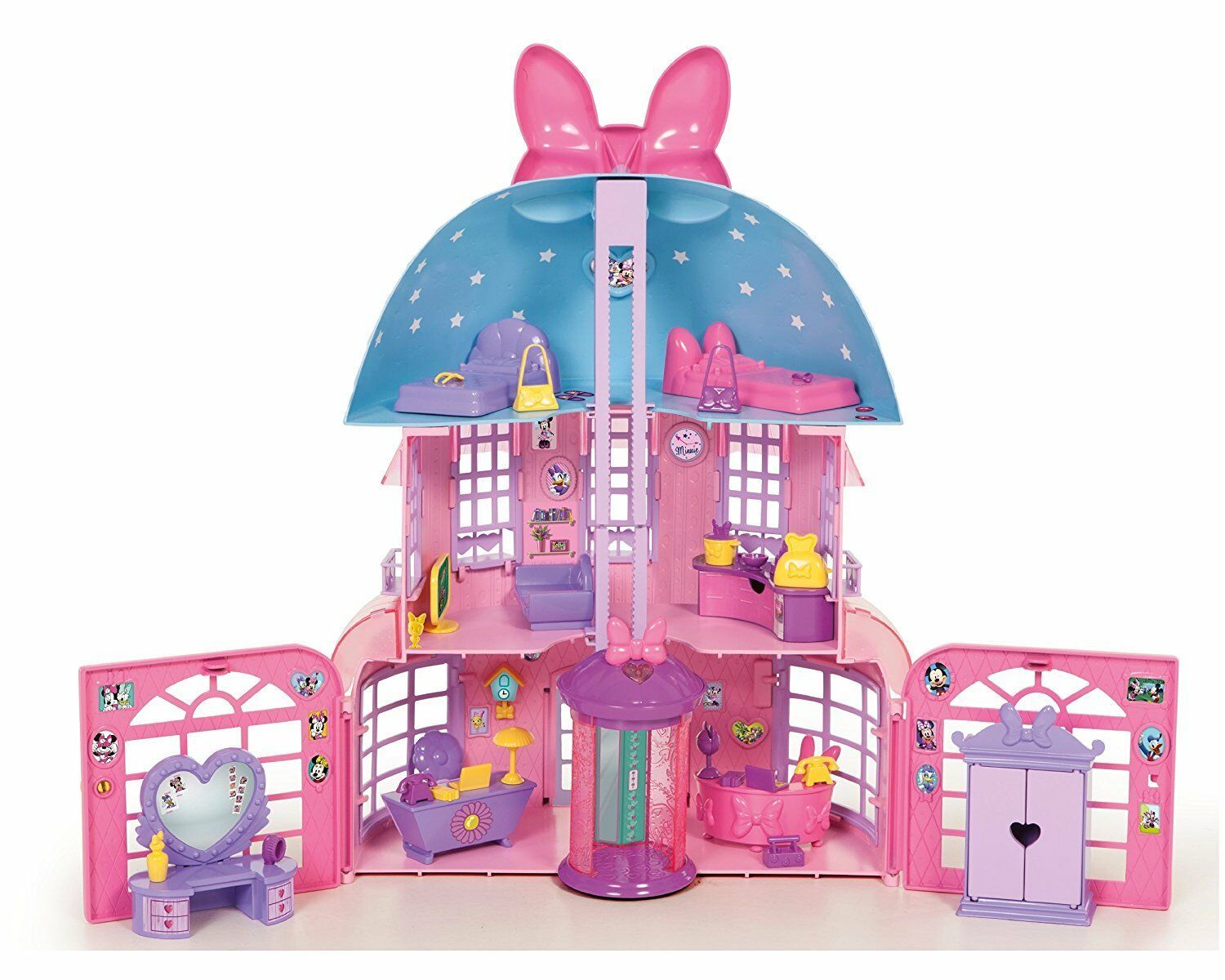 Minnie Mouse-182592MI4 The Home Of Minnie House Lights Sounds And 30 Accessories