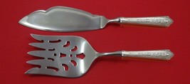 Normandie by Wallace Sterling Silver Fish Serving Set 2 Piece Custom Made HHWS - $141.55