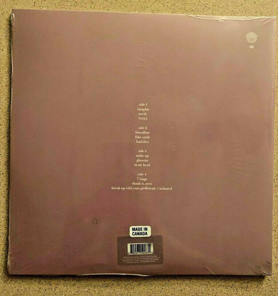 Ariana Grande Thank U Next Double Clear Colored Vinyl LP - Records