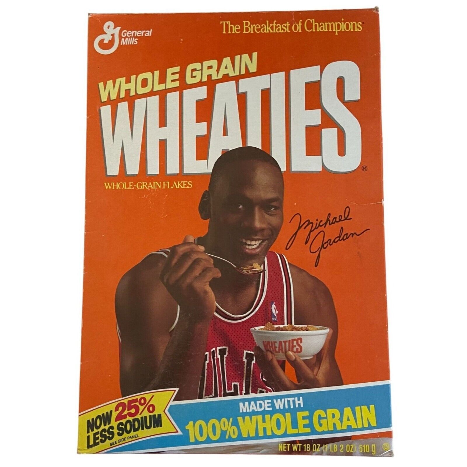 Michael Jordan Wheaties Box 18 OZ Large Box Chicago Bulls 90'S NBA with Cereal Cereal Boxes
