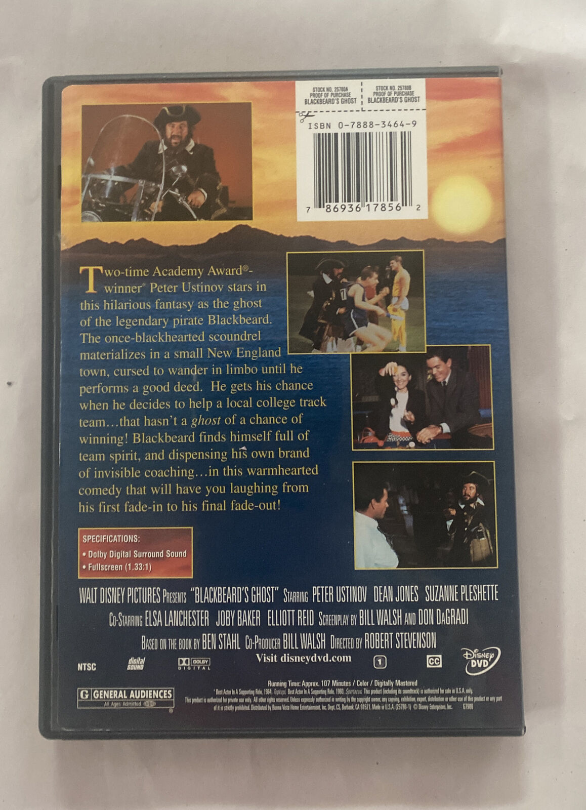 Blackbeard's Ghost (DVD, Disney) Tested- and similar items