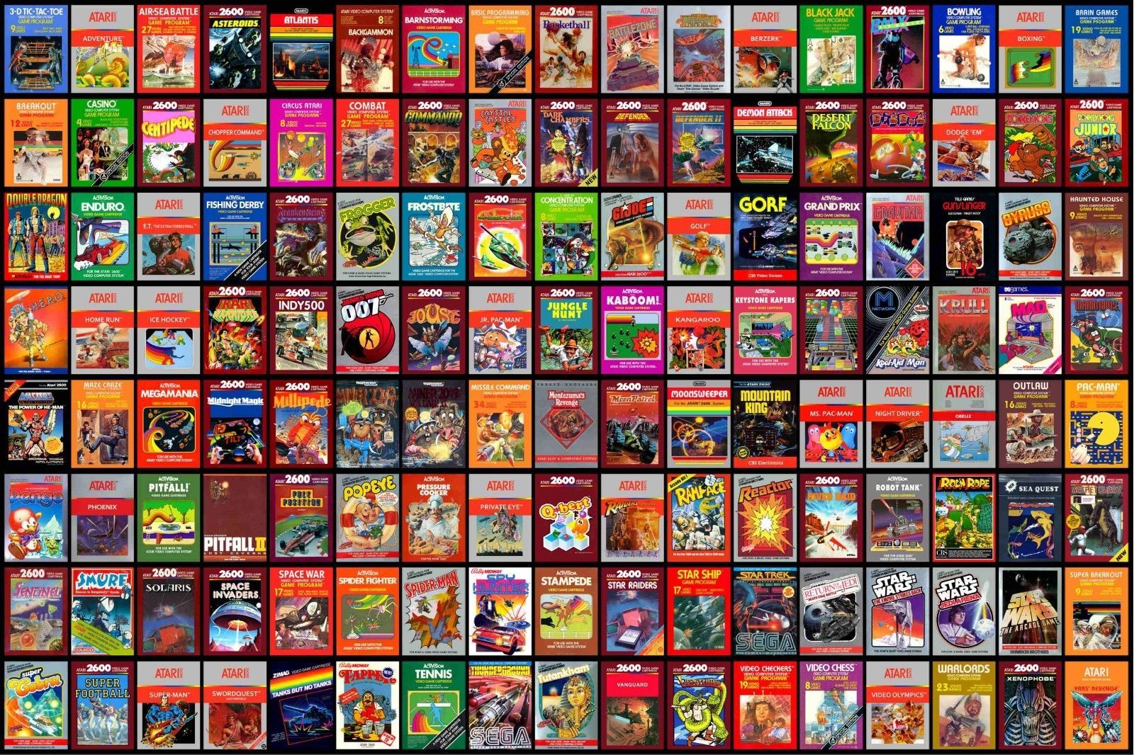 Atari Games 1970's Montage POSTER 24 x 36 INCH console xbox PS4