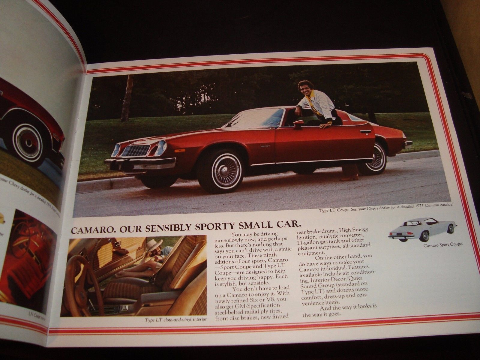 Sport LT Z28 1977 Chevrolet Camaro Original Car Sales Brochure Catalog