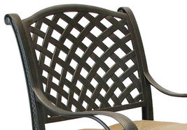 Nassau bar stools set of 6 swivel cast aluminum outdoor patio furniture image 7